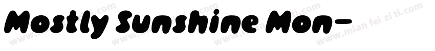 Mostly Sunshine Mon字体转换
